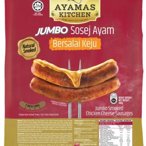 Ayamas Kitchen Jumbo Smoked Chicken Cheese Sausages (4's x 100g) - 400g