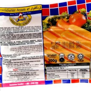 Jodi Smoke Chicken Frankfurter 300g