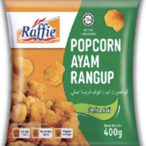 Raffie Popcorn Ayam Rangup Asli 400g