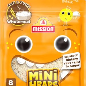 Mission Mini Wrap Wholemeal 8's - 300g