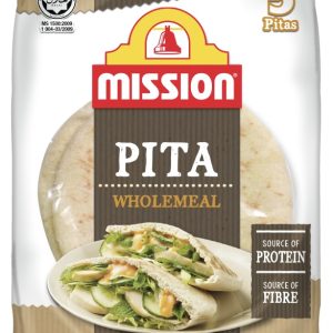 Mission Pita Wholemeal 5's 2201 - 400g