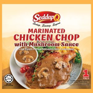 Seddap Q Marinated Chicken Chop with Mushroom Sauce